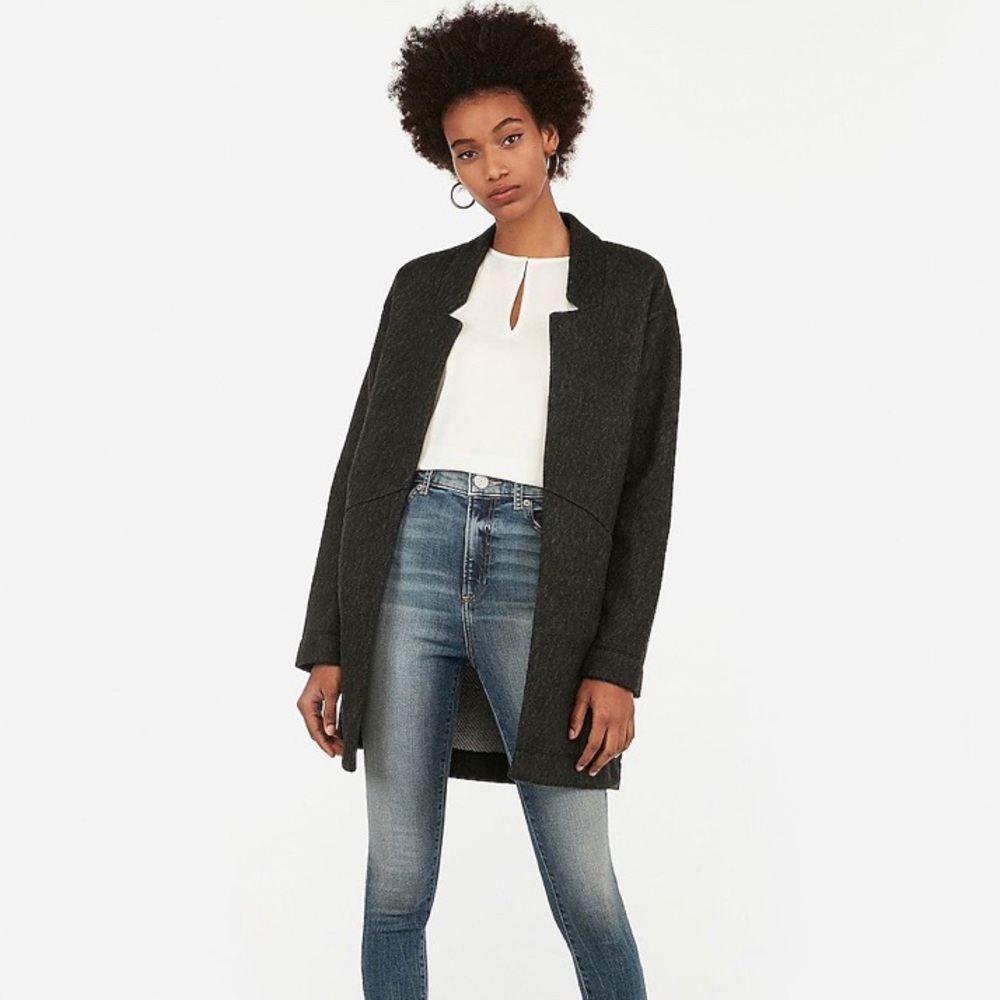 Express Oversized Tailored Knit Blazer